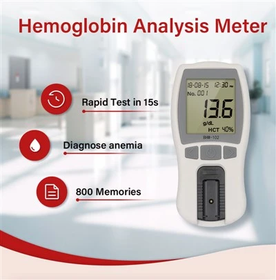 Equipo de prueba de hemoglobina del medidor HB